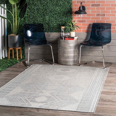 Nuloom Ranya Tribal Indoor/Outdoor Area Rug 4ft x 6ft GBCB01B-406